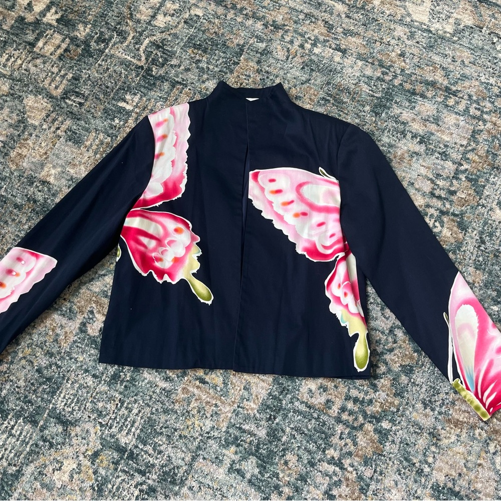 Floral Black Jacket